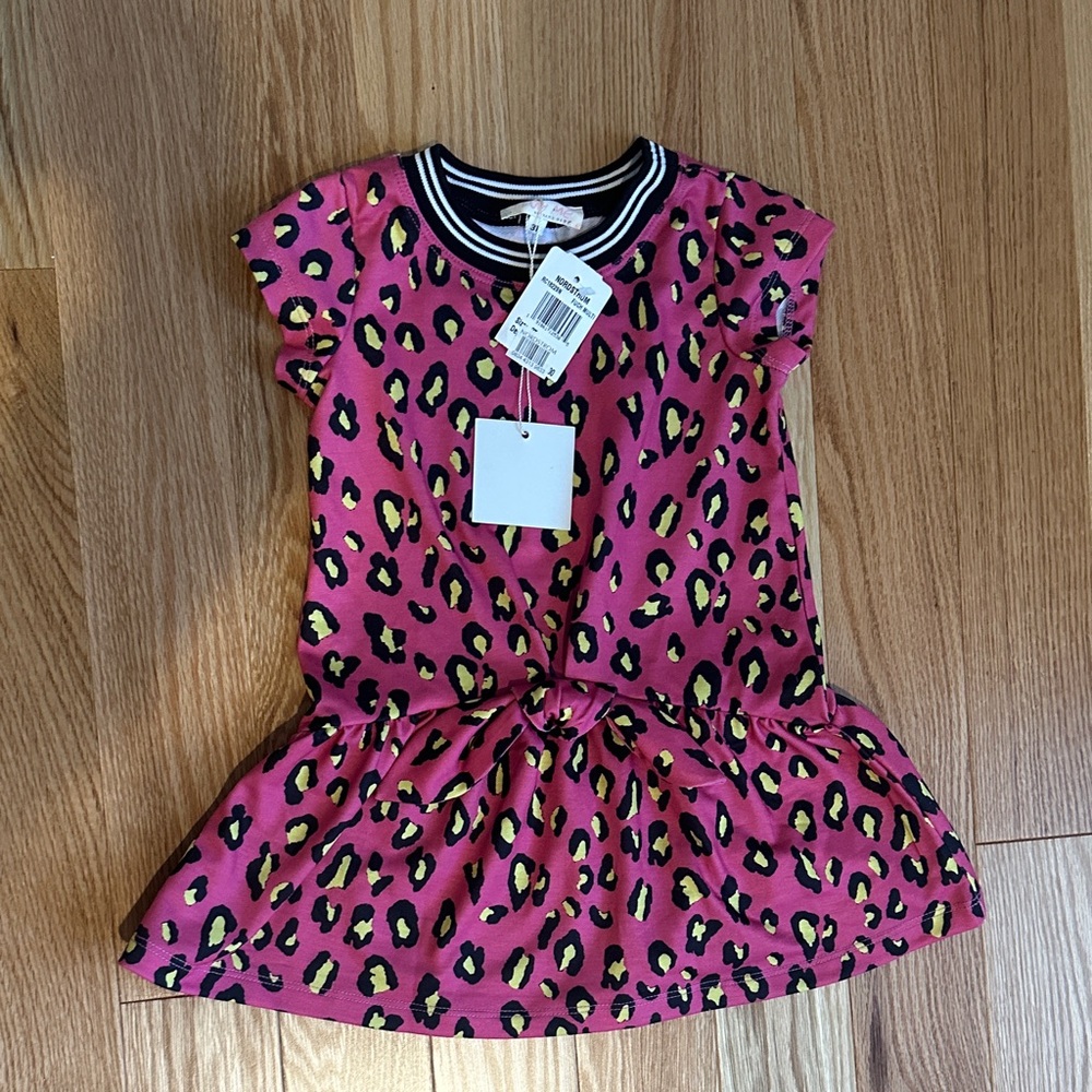 Truly Me Pink Leopard Print Casual Dress